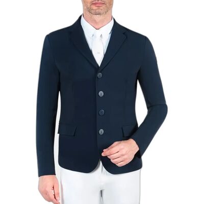 Veste de compétition équitation Equiline Normank Bleu - Publicité Veste de compétition équitation Equiline Normank Bleu - Publicité