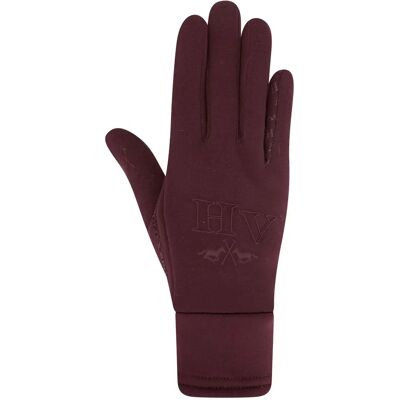 Gants d'équitation hiver femme HV Polo Rouge - Publicité Gants d'équitation hiver femme HV Polo Rouge - Publicité