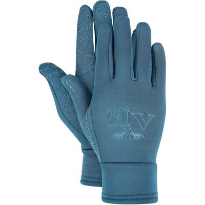 Gants d'équitation hiver femme HV Polo Bleu - Publicité Gants d'équitation hiver femme HV Polo Bleu - Publicité