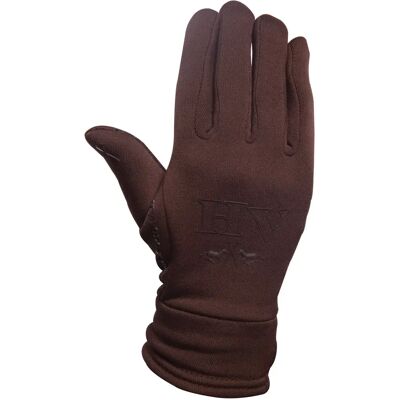 Gants d'équitation hiver femme HV Polo Marron - Publicité Gants d'équitation hiver femme HV Polo Marron - Publicité