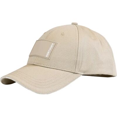 Kentucky Horsewear Casquette Kentucky Rubber Logo Beige - Publicité Kentucky Horsewear Casquette Kentucky Rubber Logo Beige - Publicité