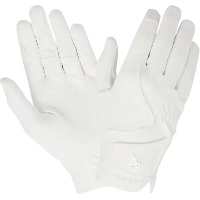 Gants d'équitation LeMieux Close Contact Blanc - Publicité Gants d'équitation LeMieux Close Contact Blanc - Publicité