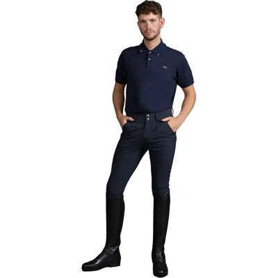 Pantalon équitation mid grip Premier Equine Ludis Bleu - Publicité Pantalon équitation mid grip Premier Equine Ludis Bleu - Publicité