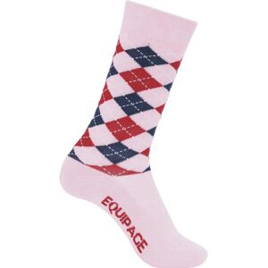 Chaussettes équitation fille Equipage Lax argyle Rose - Publicité Chaussettes équitation fille Equipage Lax argyle Rose - Publicité