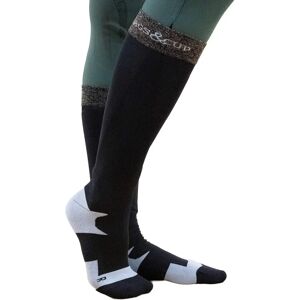 Chaussettes équitation femme Flags&Cup Stella Bleu - Publicité Chaussettes équitation femme Flags&Cup Stella Bleu - Publicité