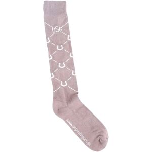 Chaussettes équitation USG Lucky Marron - Publicité Chaussettes équitation USG Lucky Marron - Publicité