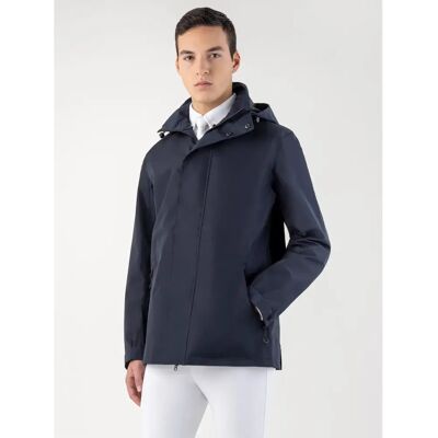 Veste imperméable équitation à capuche Equiline Noir - Publicité Veste imperméable équitation à capuche Equiline Noir - Publicité