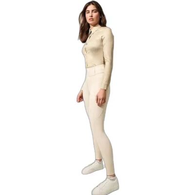 Legging équitation mid grip femme PS of Sweden Katja Beige - Publicité Legging équitation mid grip femme PS of Sweden Katja Beige - Publicité