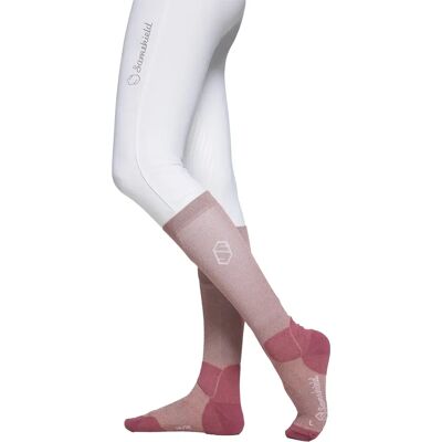 Chaussettes équitation femme Samshield Balzane Glitter Rose - Publicité Chaussettes équitation femme Samshield Balzane Glitter Rose - Publicité