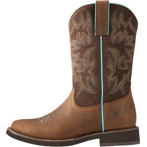 Bottes western en cuir femme Ariat Delilah Round Toe Marron - Publicité Bottes western en cuir femme Ariat Delilah Round Toe Marron - Publicité
