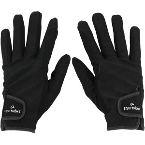 Gants d'équitation Equithème Savage Noir - Publicité Gants d'équitation Equithème Savage Noir - Publicité