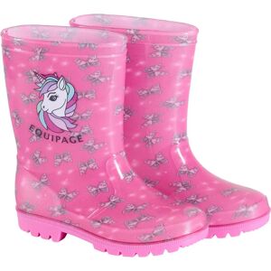 Bottes d'équitation fille Equipage Butterfly Wellies Rose - Publicité Bottes d'équitation fille Equipage Butterfly Wellies Rose - Publicité