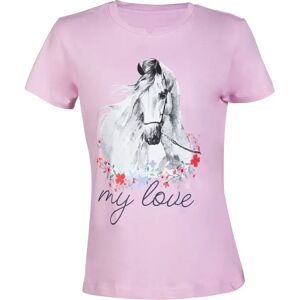T-shirt fille HKM Horse Spirit Rose - Publicité T-shirt fille HKM Horse Spirit Rose - Publicité