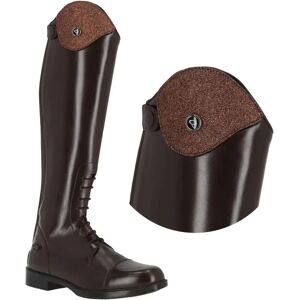 Top échangeables QHP Romy Glitter Marron - Publicité Top échangeables QHP Romy Glitter Marron - Publicité