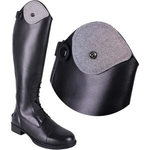 Top échangeables pour botte d'équitation QHP Romy Glitter Argenté - Publicité Top échangeables pour botte d'équitation QHP Romy Glitter Argenté - Publicité