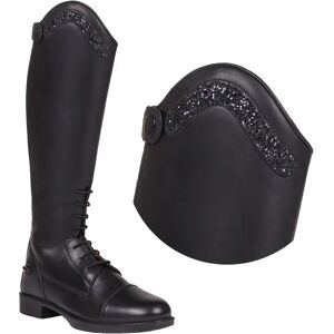 Accessoire de bottes équitation femme QHP Jaimy Sparkle Noir - Publicité Accessoire de bottes équitation femme QHP Jaimy Sparkle Noir - Publicité