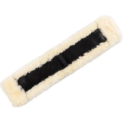 Protection de sangle en peau de mouton Acavallo Western Wide Beige - Publicité Protection de sangle en peau de mouton Acavallo Western Wide Beige - Publicité