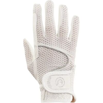 Gants d'équitation en cuir ANKY Technical Brightness Blanc - Publicité Gants d'équitation en cuir ANKY Technical Brightness Blanc - Publicité
