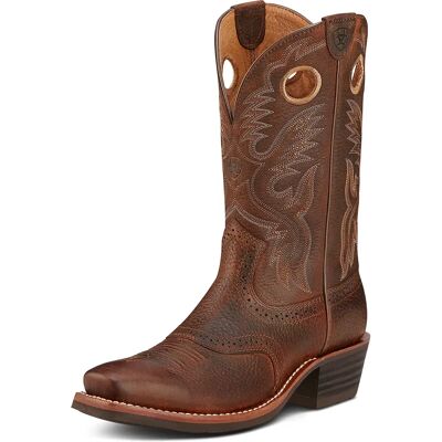 Bottes western Ariat Heritage Roughstock Marron - Publicité Bottes western Ariat Heritage Roughstock Marron - Publicité