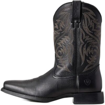Bottes western Ariat Herdsman Noir - Publicité Bottes western Ariat Herdsman Noir - Publicité