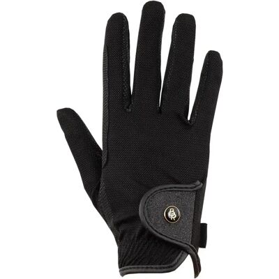 Gants d'équitation en maille BR Equitation Royal Noir - Publicité Gants d'équitation en maille BR Equitation Royal Noir - Publicité