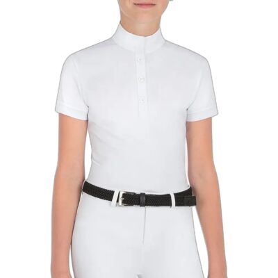 Polo de compétition équitation fille Equiline Blanc - Publicité Polo de compétition équitation fille Equiline Blanc - Publicité