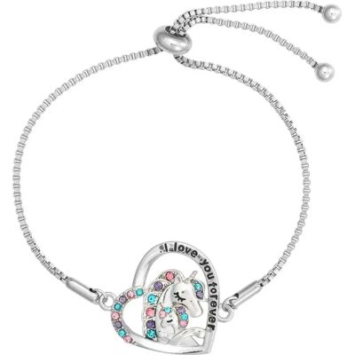 Bracelet enfant Equipage Unicorn Argenté - Publicité Bracelet enfant Equipage Unicorn Argenté - Publicité