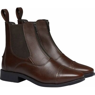 Boots d'équitation en cuir végétalien enfant Equipage Farrow Marron - Publicité Boots d'équitation en cuir végétalien enfant Equipage Farrow Marron - Publicité