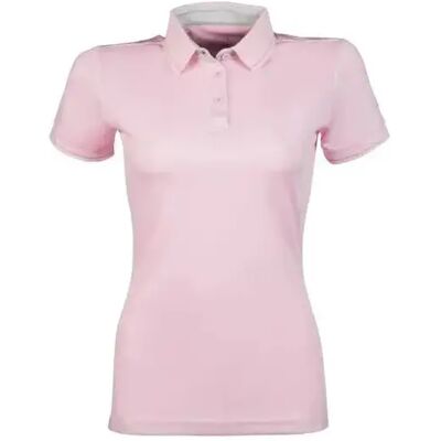Polo d'équitation fille HKM Classico Rose - Publicité Polo d'équitation fille HKM Classico Rose - Publicité