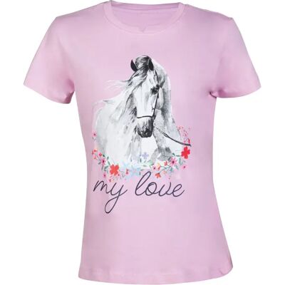 T-shirt fille HKM Horse Spirit Rose - Publicité T-shirt fille HKM Horse Spirit Rose - Publicité