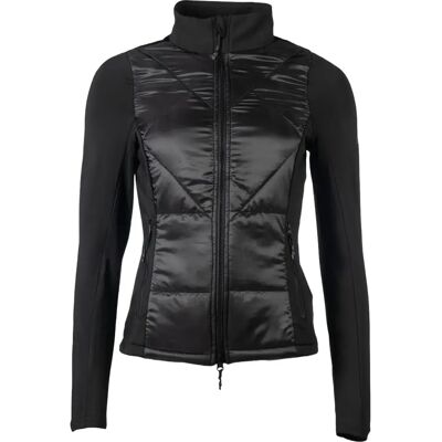 Veste équitation full zip fille HKM Prag II Noir - Publicité Veste équitation full zip fille HKM Prag II Noir - Publicité