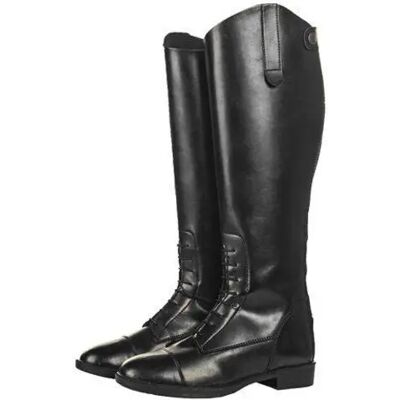 Bottes d'équitation en cuir femme HKM New Fashion Damen Short/Wide Noir - Publicité Bottes d'équitation en cuir femme HKM New Fashion Damen Short/Wide Noir - Publicité