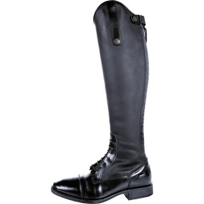 Bottes d'équitation en cuir HKM Sevilla Weite Long Length/Slim Fit Noir - Publicité Bottes d'équitation en cuir HKM Sevilla Weite Long Length/Slim Fit Noir - Publicité
