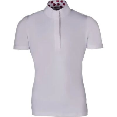 Polo de concours fille HKM Kids Hunter Kurzarm Blanc - Publicité Polo de concours fille HKM Kids Hunter Kurzarm Blanc - Publicité