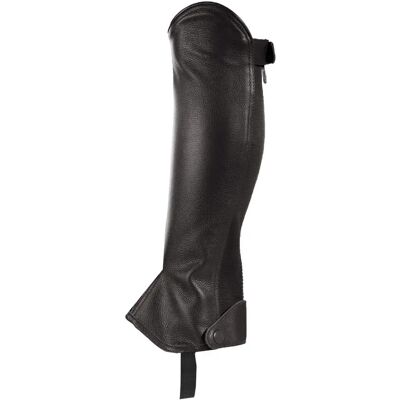 Mini-chaps d'équitation en cuir Horze Noir - Publicité Mini-chaps d'équitation en cuir Horze Noir - Publicité