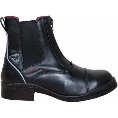 Boots d'équitation en cuir Karlslund Fina Jodhpur Noir - Publicité Boots d'équitation en cuir Karlslund Fina Jodhpur Noir - Publicité