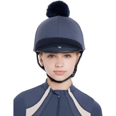 Toque pour casque équitation fille LeMieux Maria Bleu - Publicité Toque pour casque équitation fille LeMieux Maria Bleu - Publicité