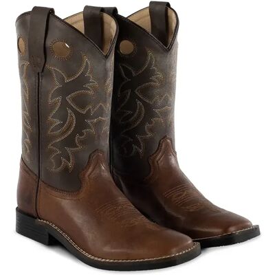 Bottes western à bout carré enfant Pool's Marron - Publicité Bottes western à bout carré enfant Pool's Marron - Publicité