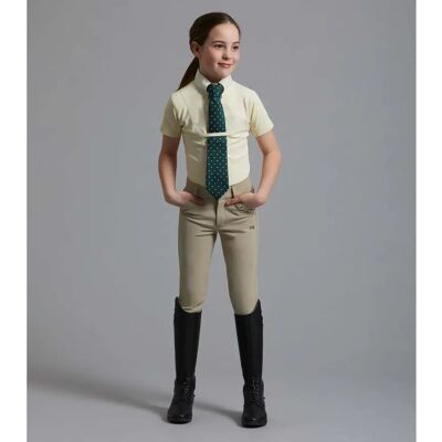 Chemise d'équitation de concours fille Premier Equine Luciana Blanc - Publicité Chemise d'équitation de concours fille Premier Equine Luciana Blanc - Publicité