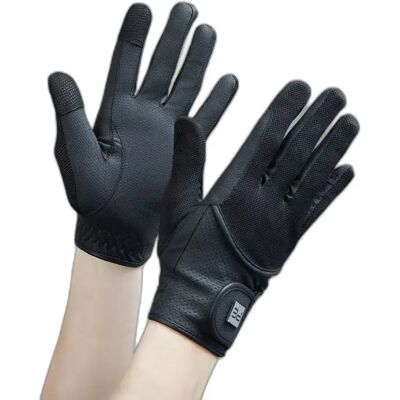 Gants d'équitation en maille enfant Premier Equine Presa Noir - Publicité Gants d'équitation en maille enfant Premier Equine Presa Noir - Publicité