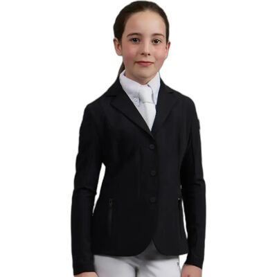 Veste équitation de concours fille Premier Equine Evinco Noir - Publicité Veste équitation de concours fille Premier Equine Evinco Noir - Publicité