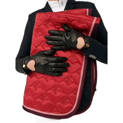Gants d'équitation femme PS of Sweden Heart Noir - Publicité Gants d'équitation femme PS of Sweden Heart Noir - Publicité