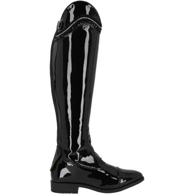 Bottes d'équitation en cuir femme QHP Lamira Noir - Publicité Bottes d'équitation en cuir femme QHP Lamira Noir - Publicité