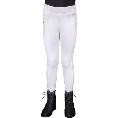 Legging équitation d'hiver full grip fille QHP Juliet Juliet Blanc - Publicité Legging équitation d'hiver full grip fille QHP Juliet Juliet Blanc - Publicité