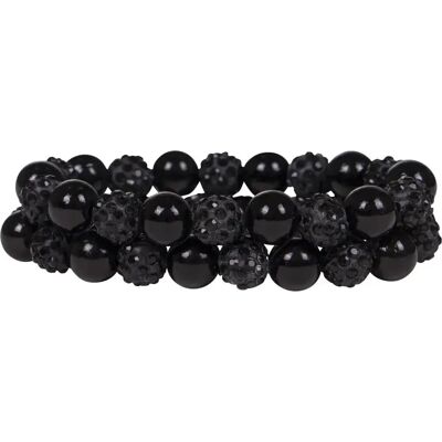 Élastique cheveux femme QHP Twinkle Noir - Publicité Élastique cheveux femme QHP Twinkle Noir - Publicité