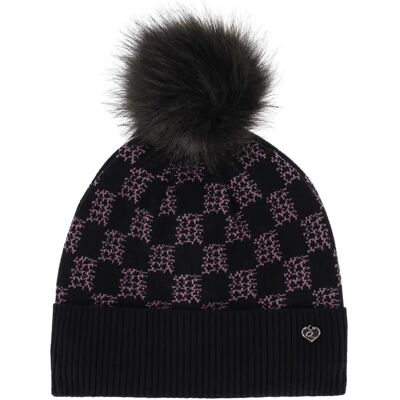 Bonnet fille QHP Lize Noir - Publicité Bonnet fille QHP Lize Noir - Publicité