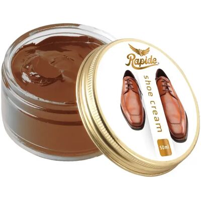 Crème pour chaussures Rapide Marron - Publicité Crème pour chaussures Rapide Marron - Publicité