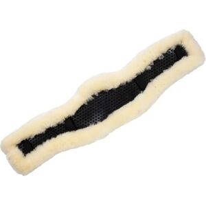Fourreau de sangle pour cheval en peau de mouton Acavallo Beige - Publicité Fourreau de sangle pour cheval en peau de mouton Acavallo Beige - Publicité