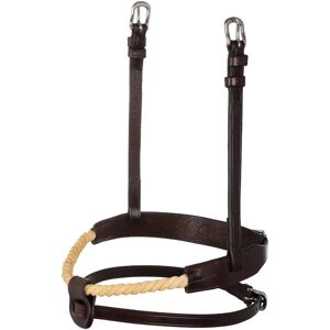 Muserolle combinée pour cheval en corde Acavallo Marron - Publicité Muserolle combinée pour cheval en corde Acavallo Marron - Publicité