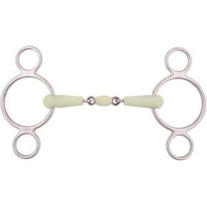 Mors 3 anneaux pour cheval réglable double brisure BR Equitation Apple Mouth Vert - Publicité Mors 3 anneaux pour cheval réglable double brisure BR Equitation Apple Mouth Vert - Publicité